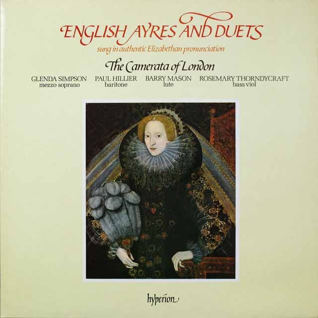 カメラータ・ロンドンのイギリス歌曲と二重唱　英hyperion　3899　LP レコード