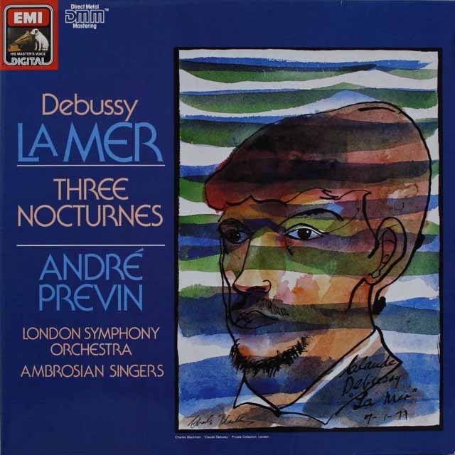 プレヴィンのドビュッシー/「海」ほか　独EMI　3804　LP レコード