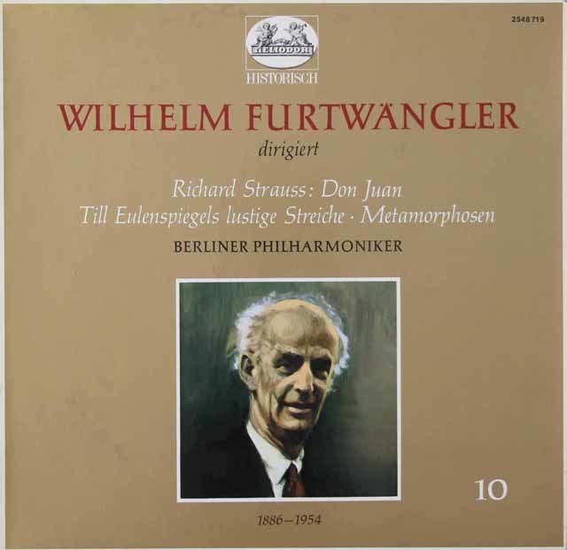 フルトヴェングラーのR.シュトラウス/「ドン・ファン」ほか　独HELIODOR　3732　LP レコード