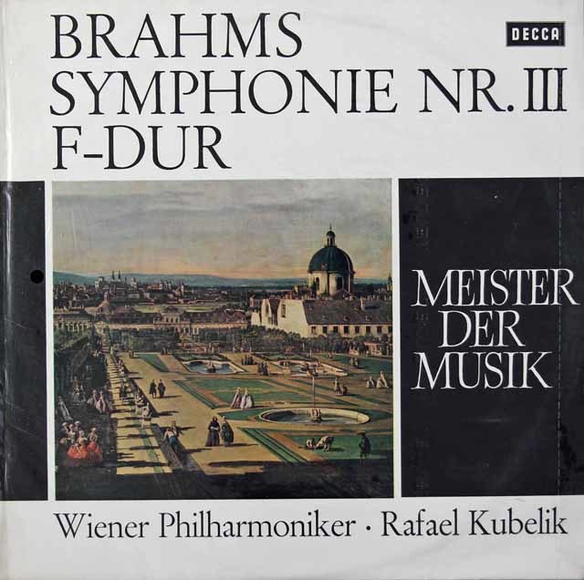 【未開封】　クーベリックのブラームス/交響曲第3番　独DECCA　3732　LP レコード