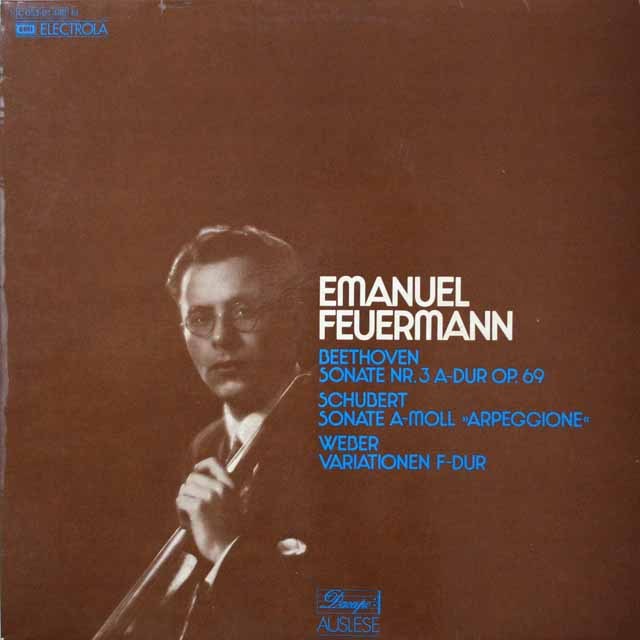 フォイアーマンのベートーヴェン/チェロソナタ第3番ほか　独EMI  2644　LP レコード