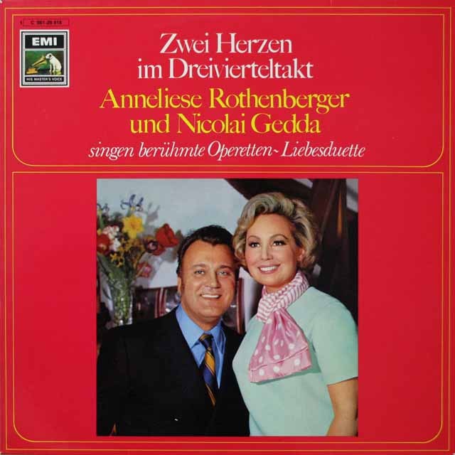 ローテンベルガー&ゲッダのオペレッタ二重唱集　独EMI  2644　LP レコード