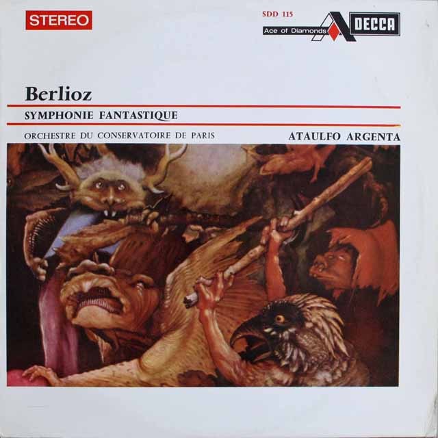アルヘンタのベルリオーズ/幻想交響曲　仏DECCA　2521　LP レコード
