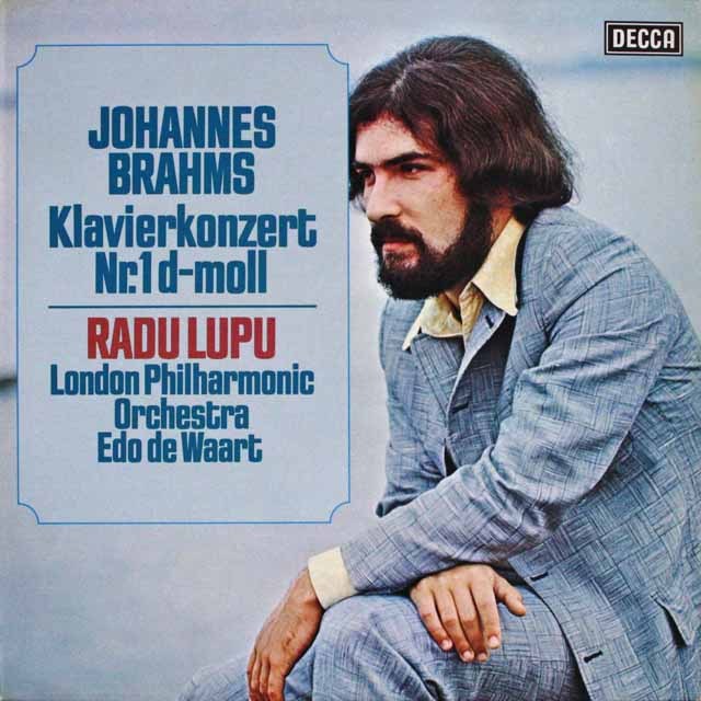 ルプーのブラームス/ピアノ協奏曲第1番　独DECCA　3231　LP レコード