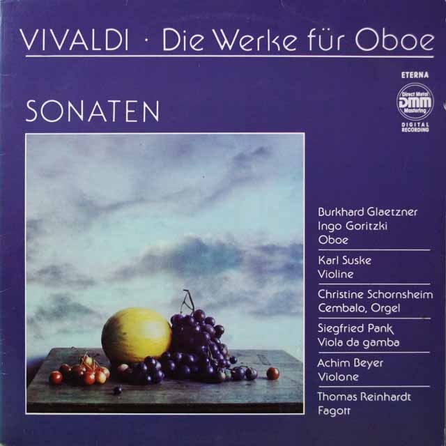 グレツナー、ズスケのヴィヴァルディ/オーボエソナタ集　独ETERNA　2640　LP レコード