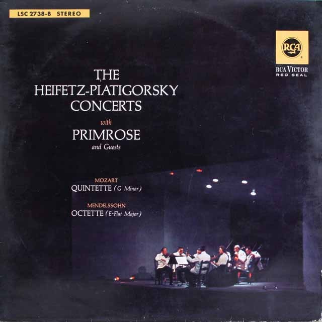 ハイフェッツらのメンデルスゾーン/八重奏曲ほか 独RCA 3231 LP レコード