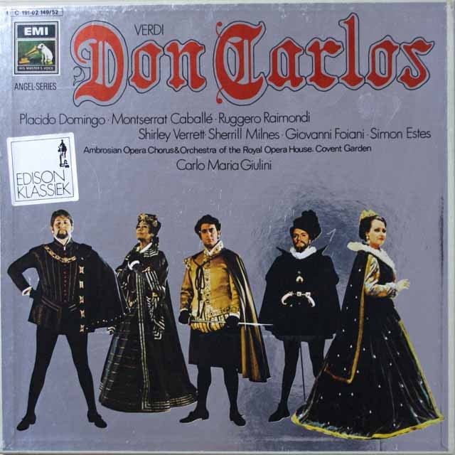 ジュリーニ&ドミンゴほかのヴェルディ/「ドン・カルロ」　独EMI　2640　LP レコード