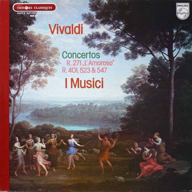 イ・ムジチのヴィヴァルディ/ヴァイオリン協奏曲「恋人」ほか　仏PHILIPS　3899　LP レコード