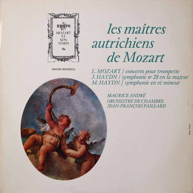 アンドレ&パイヤールのL.モーツァルト/トランペット協奏曲ほか　仏ERATO　2643　LP レコード