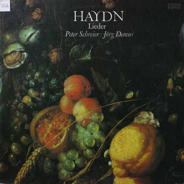 シュライアー、デームスのハイドン/歌曲集　独ETERNA　3899　LP レコード