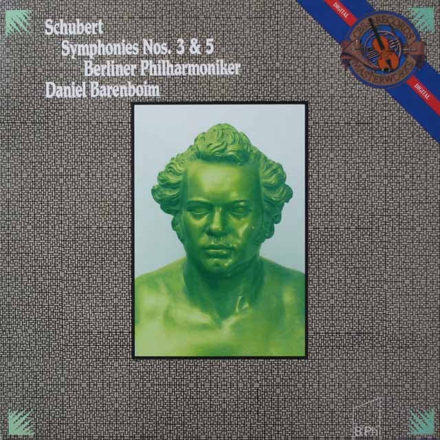 バレンボイムのシューベルト/交響曲第3、5番　蘭CBS　3899　LP レコード