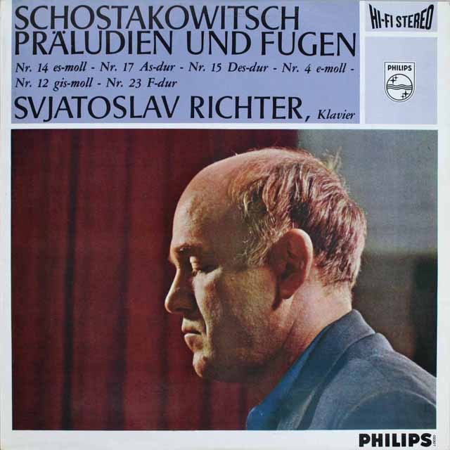 LP レコード オリジナル盤 リヒテルのショスタコーヴィチ/「24の前奏曲とフーガ」抜粋 蘭PHILIPS 2525