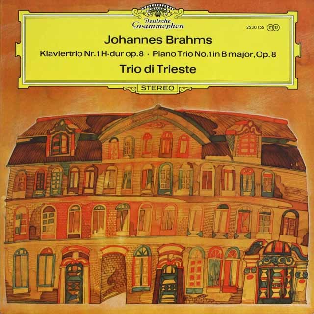 トリエステ・トリオのブラームス/ピアノ三重奏曲第1番　独DGG　2522　LP レコード