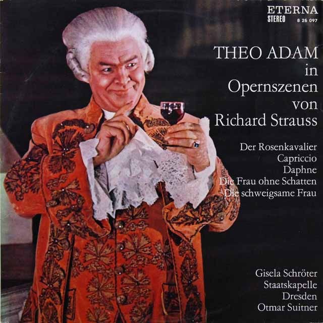 テオ・アダムのR.シュトラウス/オペラアリア集（テストプレス）　独ETERNA   2713　LP レコード