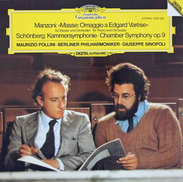 ポリーニ、シノーポリのマンツォーニ/質量 - エドガー・ヴァレーズ賛ほか　独DGG　3535　LP レコード