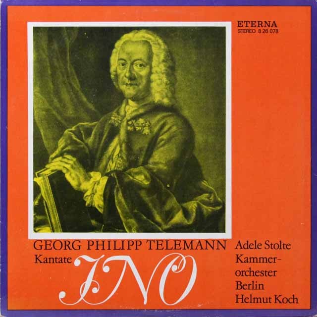 コッホのテレマン/カンタータ「イーノ」　独ETERNA　3704　LP レコード