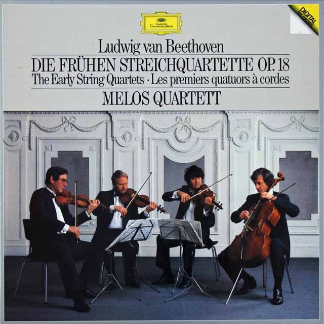 メロス四重奏団のベートーヴェン/前期弦楽四重奏曲集　独DGG　3535　LP レコード