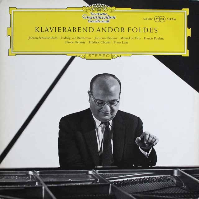 フォルデス/ピアノリサイタル　独DGG　2522　LP レコード