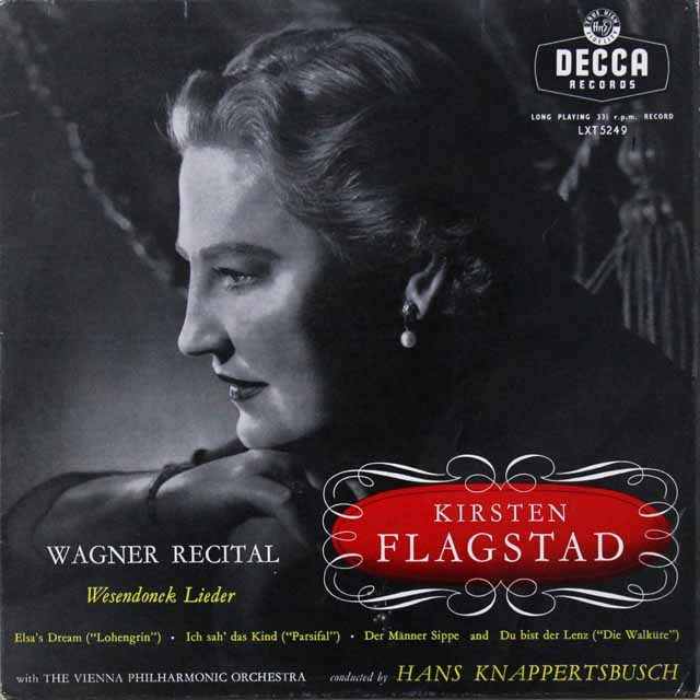 フラグスタート&クナッパーツブッシュのワーグナー/アリア集　仏DECCA   2720　LP レコード