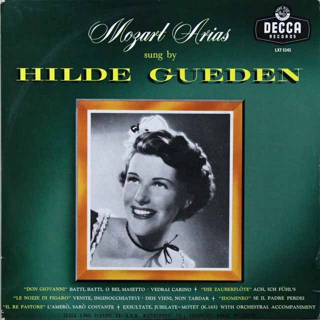 ギューデンのモーツァルト/アリア集　英DECCA   2720　LP レコード