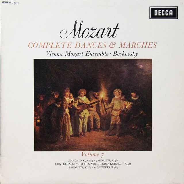 ボスコフスキーのモーツァルト/「舞曲と行進曲全集」（7）　英DECCA　2709　LP レコード
