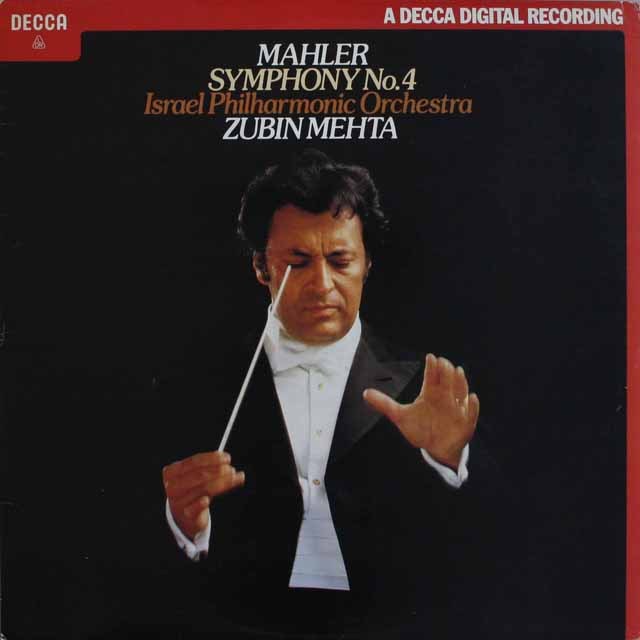 メータのマーラー/交響曲第4番　英DECCA　3802　LP レコード