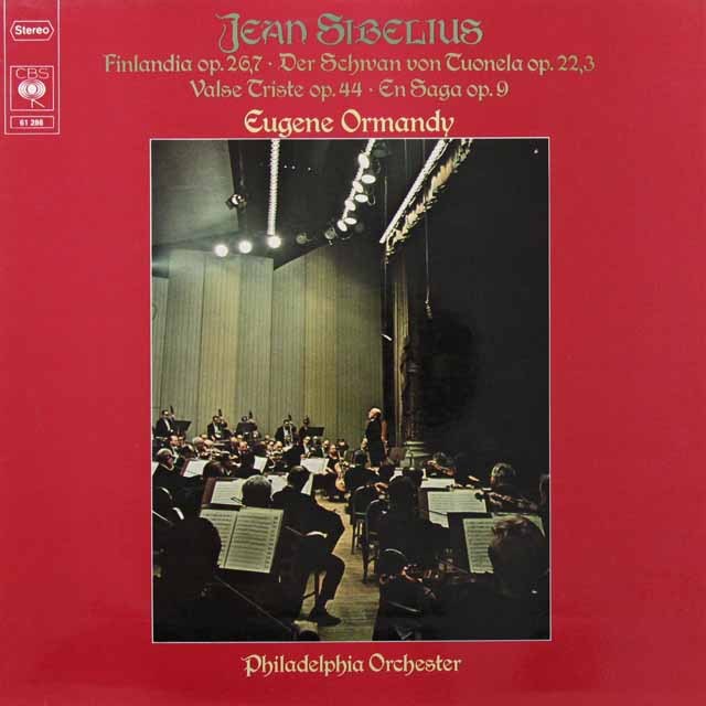 オーマンディのシベリウス/「フィンランディア」ほか　独CBS   2716　LP レコード
