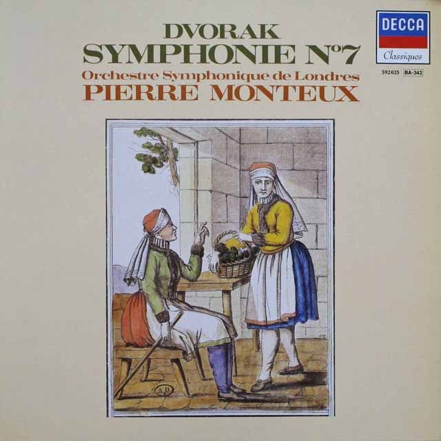 モントゥーのドヴォルザーク/交響曲第7番  仏DECCA    2524　LP レコード