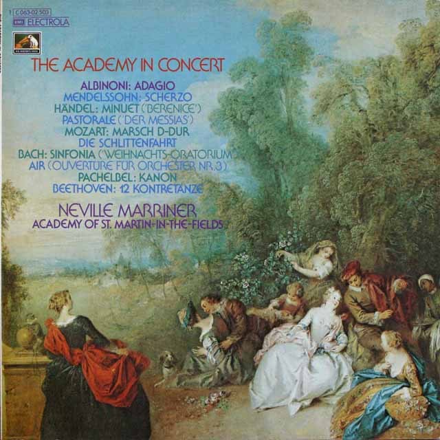 マリナー、アカデミー室内管弦楽団 名演集　独EMI　3806　LP レコード