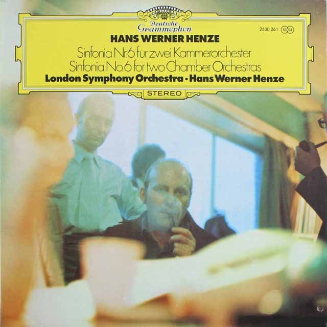 ヘンツェの自作自演/交響曲第6番　独DGG　3808　LP レコード