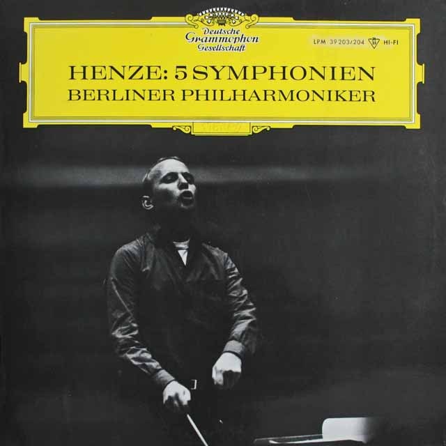 ヘンツェの自作自演/交響曲第1～5番　独DGG　3808　LP レコード
