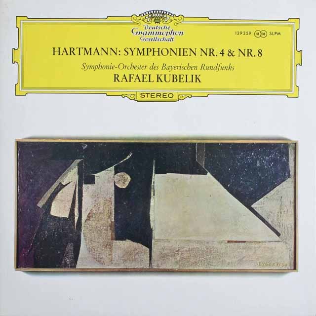 クーベリックのハルトマン/交響曲第4&8番　独DGG　3809　LP レコード