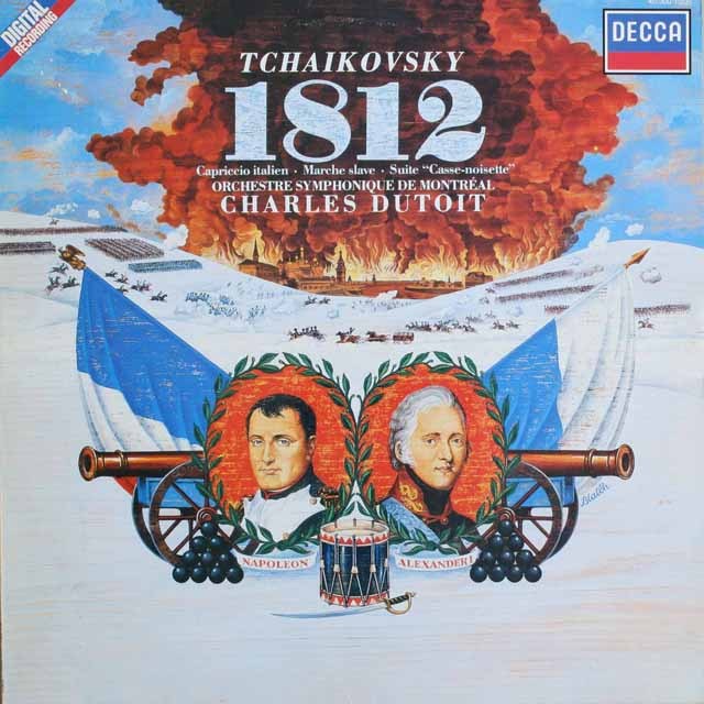 デュトワのチャイコフスキー/序曲「1812」ほか　蘭DECCA    2527　LP レコード