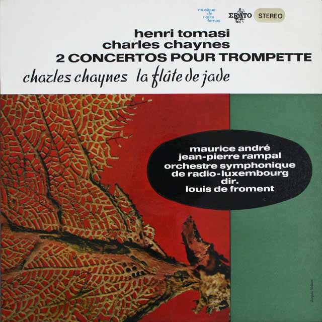 アンドレ、ランパルらのトマジ/トランペット協奏曲ほか　仏ERATO　3696　LP レコード