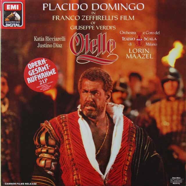 ドミンゴ、マゼールのヴェルディ/「オテロ」　独EMI　3602　LP レコード