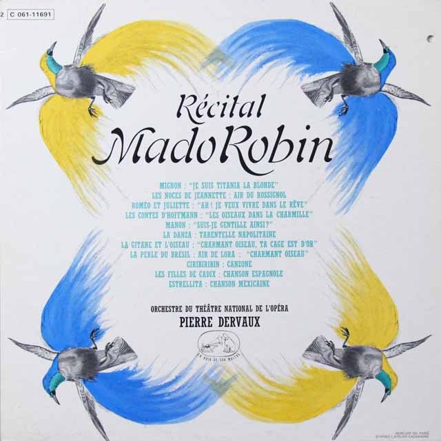 ロバンのソプラノ名演集　仏EMI（VSM）　2718　LP レコード