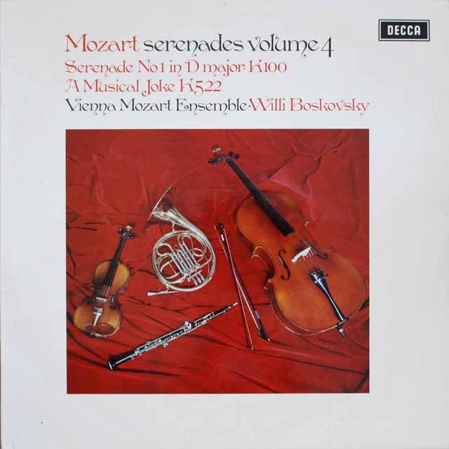 ボスコフスキーのモーツァルト/セレナーデ第1番ほか　 英DECCA   2533　LP レコード