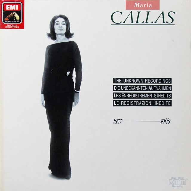 知られざるマリア・カラス　独EMI　2722　LP レコード