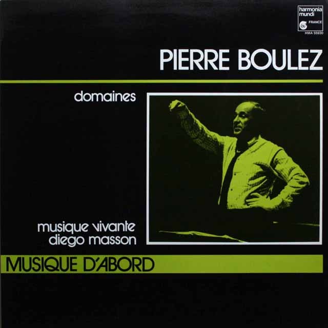 マッソンのブーレーズ/「ドメーヌ」　仏HM　3696　LP レコード