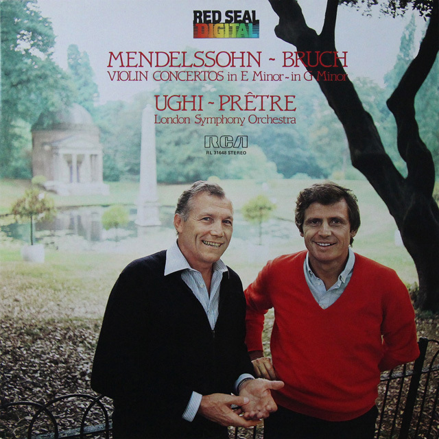 ウーギ&プレートルのメンデルスゾーン&バッハ/ヴァイオリン協奏曲　伊RCA　2723　LP レコード