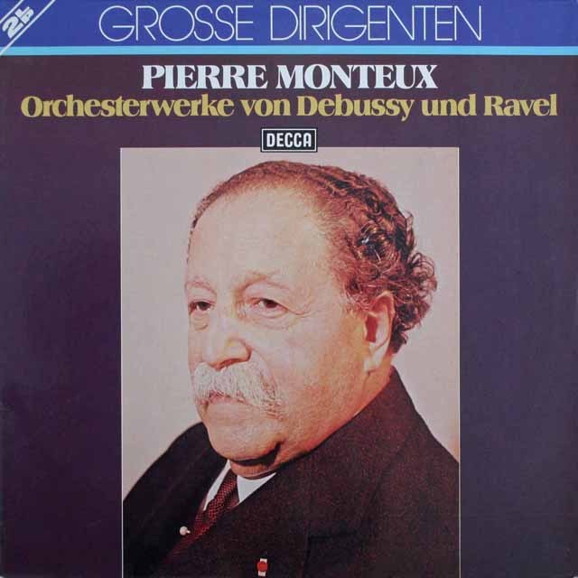 モントゥーのドビュッシー&ラヴェル/「ダフニスとクロエ」ほか　独DECCA　3695　LP レコード