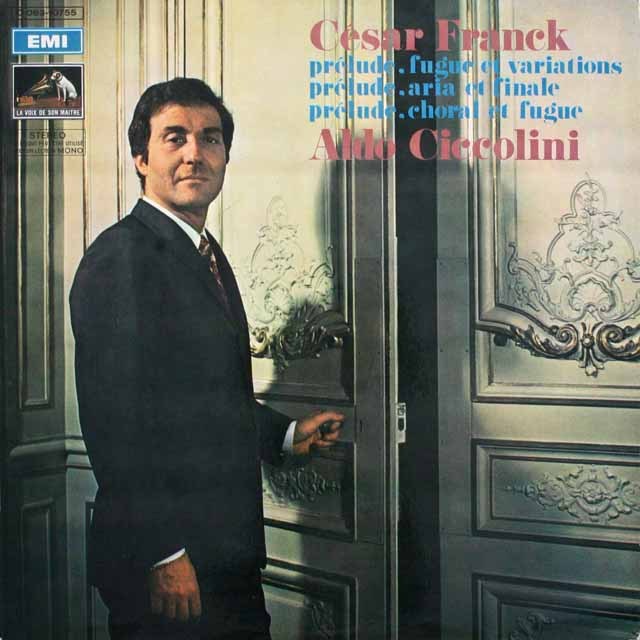 チッコリーニのフランク/ピアノ曲集    仏EMI   2534　LP レコード