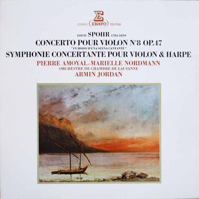 アモイヤル、ジョルダンのシュポーア/ヴァイオリン協奏曲第8番ほか　仏ERATO　3812　LP レコード