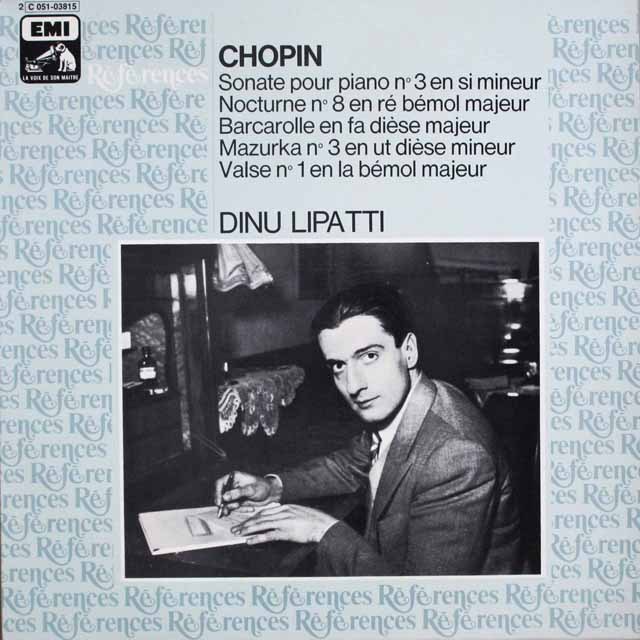 リパッティのショパン/ピアノソナタ第3番ほか  仏EMI(VSM)   2534　LP レコード