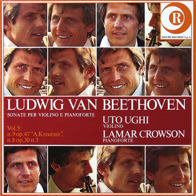LP レコード ウーギ、クラウソンのベートーヴェン/ヴァイオリンソナタ第9番「クロイツェル」ほか 伊Dischi Ricordi 3605