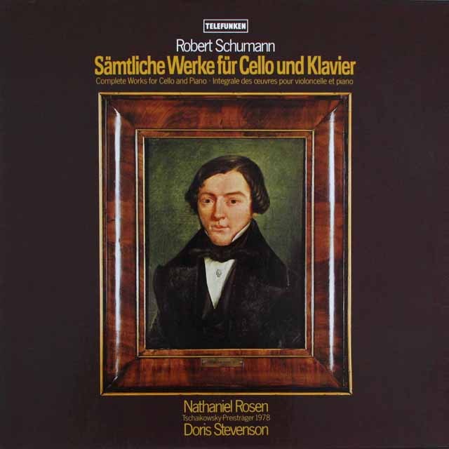 ローゼンのシューマン/チェロとピアノのための作品集　独TELEFUNKEN　3695　LP レコード