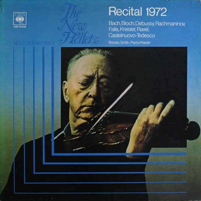 ハイフェッツ　リサイタル1972　 独CBS    2531　LP レコード