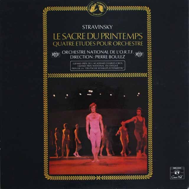ブーレーズのストラヴィンスキー/春の祭典 　仏Concert Hall　  2536　LP レコード