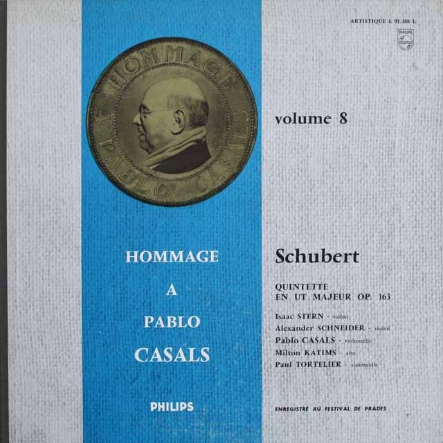 カザルス&スターンらのシューベルト/弦楽五重奏曲 　仏PHILIPS 　  2536　LP レコード