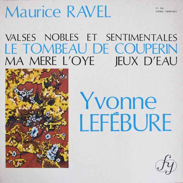 ルフェビュールのラヴェル/ピアノ曲集 　仏FY 　  2536　LP レコード